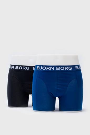 Björn Borg Boxershorts Noos Solids 2-pack Blå