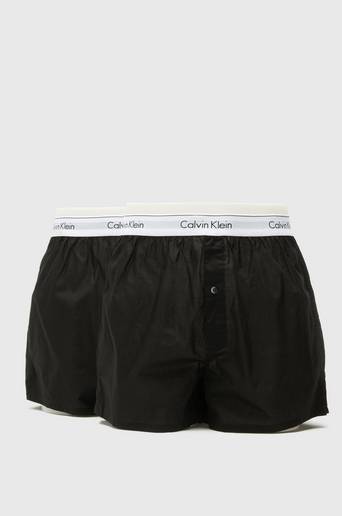 Calvin Klein Kalsonger 2-pack Boxer Modern Cotton Woven Svart