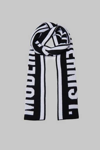 Modernist Halsduk Big Knitted Scarf Svart