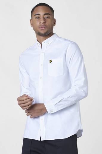 Lyle & Scott Skjorta Oxfordshirt Vit