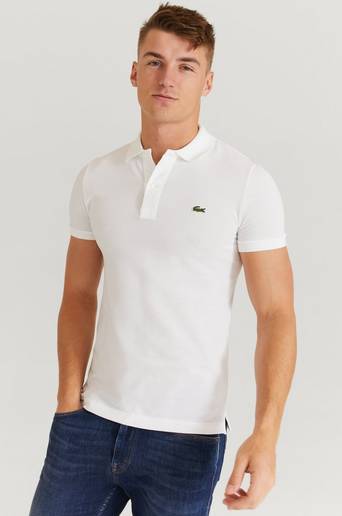 Lacoste Pikétröja Slim Fit Polo Piké Vit