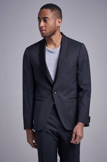 Calvin Klein Kavaj Tuxedo Blazer Svart