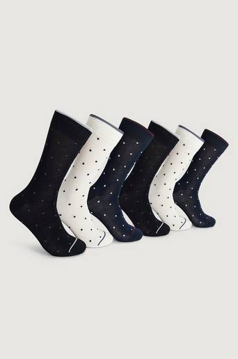 Topeco Strumpor 6-pack Bamboo Pattern Socks Svart