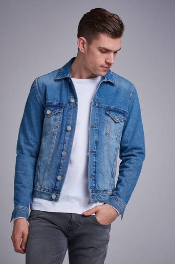 GABBA Jeansjacka Dave Rigid denim Jacket Blå