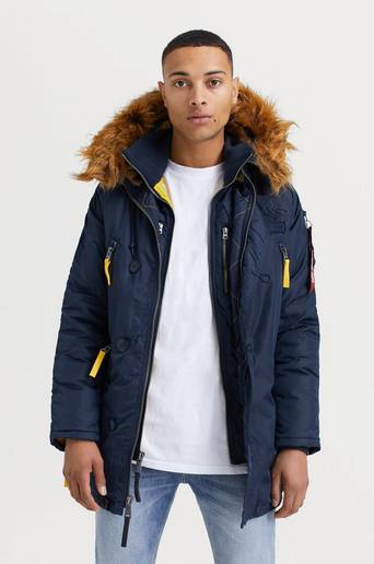 Alpha Industries Parkas Jacka PPS N3B Replica Blå