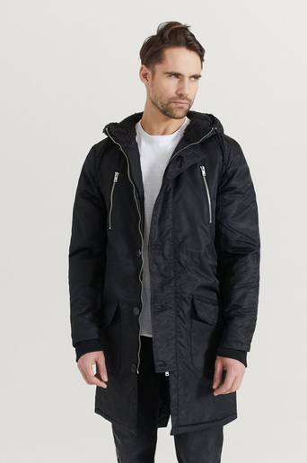 William Baxter Parkas Manning Parka Iron Svart