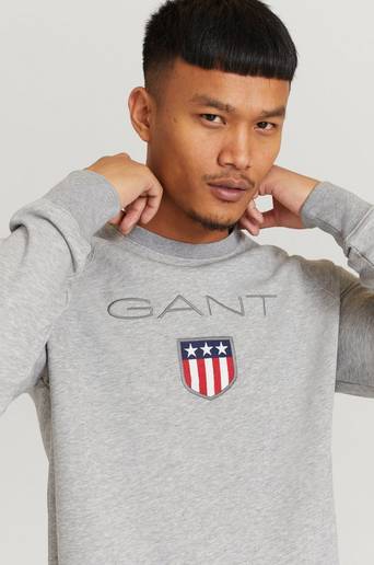 Gant Sweatshirt Gant Shield C-Neck Sweat Grå