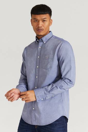 Gant Skjorta The Oxford Shirt Reg BD Blå