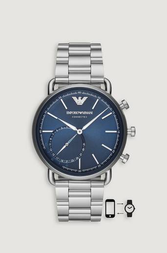 Armani Klocka E.A Hybrid 3028 Blue/Steel Silver