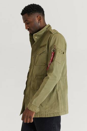 Alpha Industries Parkas Huntington 415 Dark Olive Camo Grön