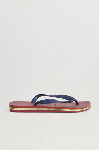 Havaianas Flip Flops Brasil Logo Red Röd