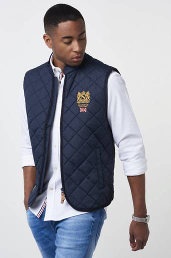 Morris Väst Trenton Quilted Vest Blå