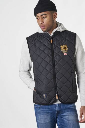 Morris Väst Trenton Quilted Vest Svart