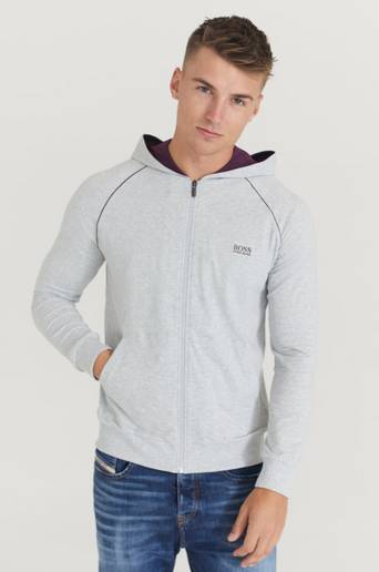 BOSS Hoodie Mix & Match Jacket Hooded Grå