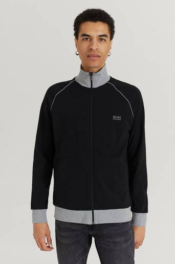 BOSS Tröja Mix & Match Jacket Zip Svart