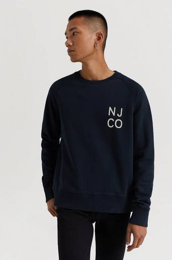 Nudie Jeans Sweatshirt Melvin NJCO Svart