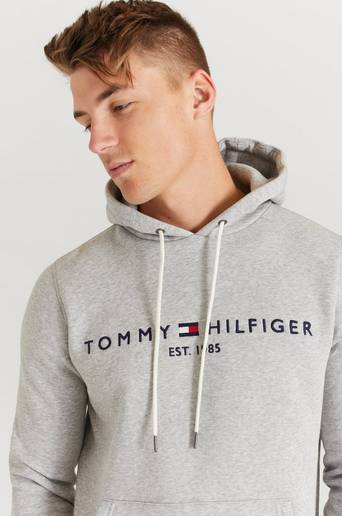 Tommy Hilfiger Huvtröja Tommy Logo Hoody Grå