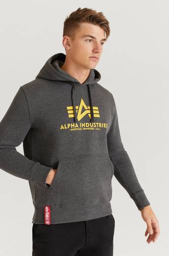 Alpha Industries Hoodie Basic Hoody Grå