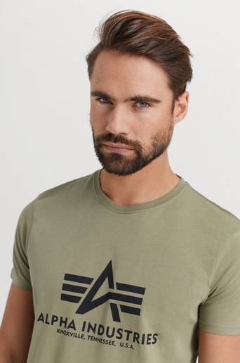 Alpha Industries T-Shirt Basic T-shirt Grön