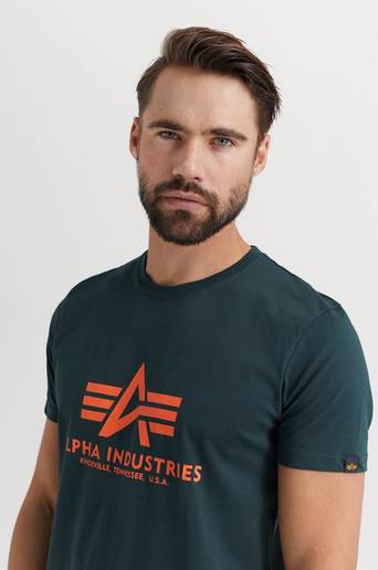 Alpha Industries T-Shirt Basic T-shirt Grön