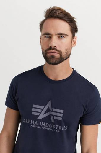 Alpha Industries T-Shirt Basic T-shirt Blå