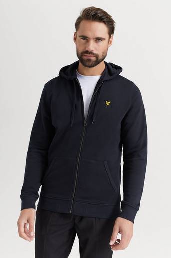 Lyle & Scott Hoodie Ziptrough Svart