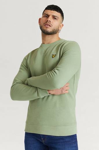 Lyle & Scott Sweatshirt Crew Neck Grön