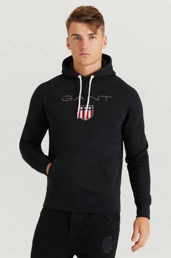 Gant Hoodie Gant Shield Hoodie Svart