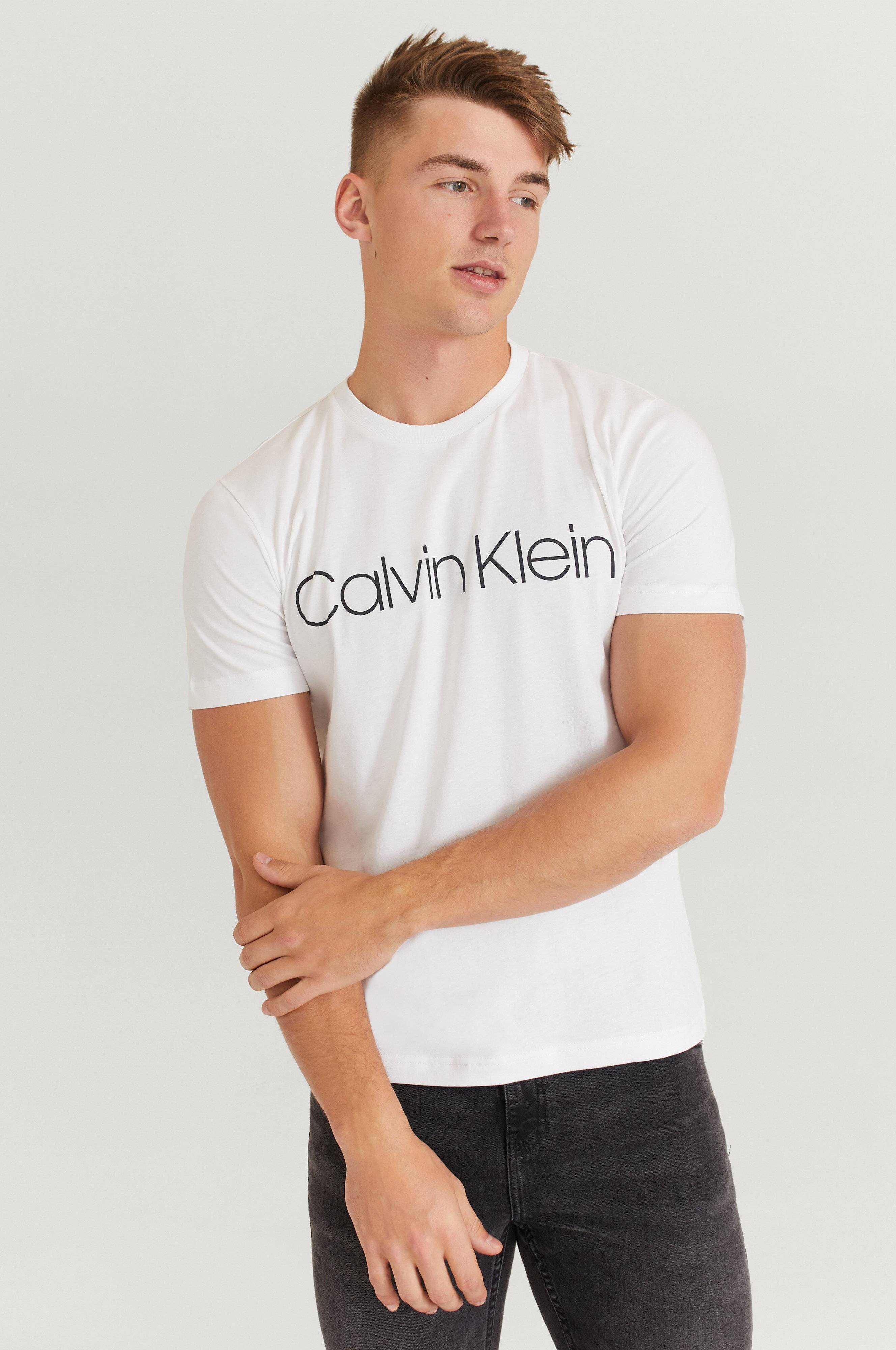 Calvin Klein Cotton Front Logo T-shirt Vit