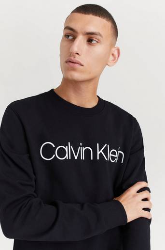 Calvin Klein Sweatshirt Cotton Logo Svart
