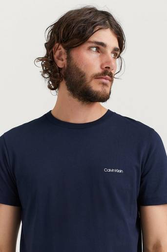 Calvin Klein T-Shirt T-shirt Cotton Chest Logo Blå