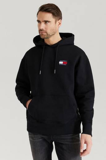 Tommy Hilfiger Hoodie TJM Tommy Badge Hoody Svart