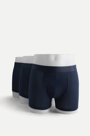 Resteröds Kalsonger Boxer Trunk Lyocell Short Leg 3-pack Blå