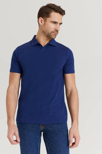 Filippa K Pikétröja M. Lycra Polo T-Shirt Blå
