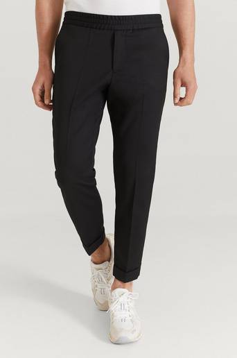 Filippa K Byxor M. Terry Cropped Trouser Svart