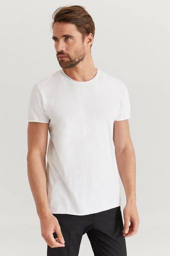 Filippa K T-shirt M. Roll Neck Tee Vit