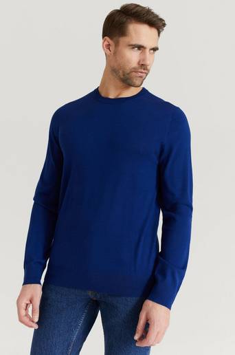 Filippa K TRÖJA M. Merino Sweater Blå