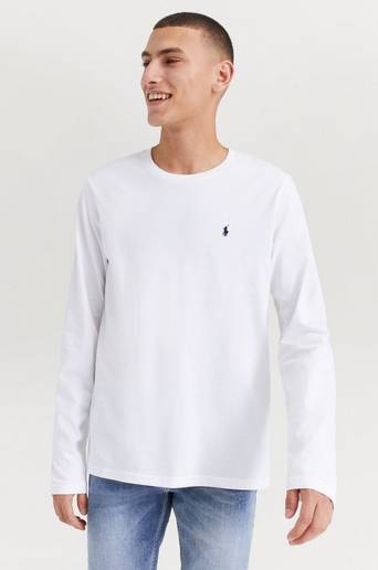 Polo Ralph Lauren Tröja L/S Jersey Crew Neck Vit