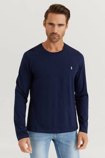 Polo Ralph Lauren Tröja L/S Jersey Crew Neck Blå