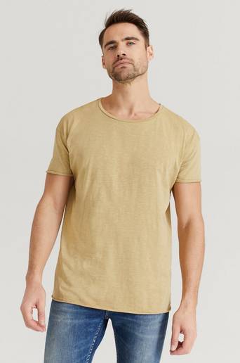 Nudie Jeans T-shirt Roger Slub Brun