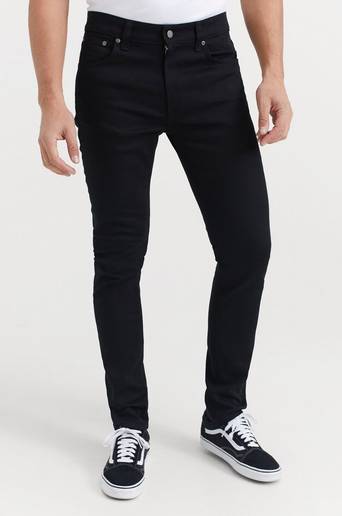 Nudie Jeans Jeans Lean Dean Dry Ever Black Svart