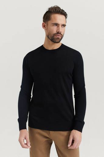 Samsøe Samsøe TRÖJA Flemming crew neck 3111 Svart