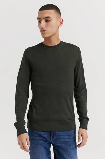 Samsøe Samsøe TRÖJA Flemming crew neck 3111 Grön