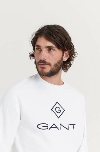 Gant Sweatshirt D1 Gant Lock-Up C-neck Sweat Vit