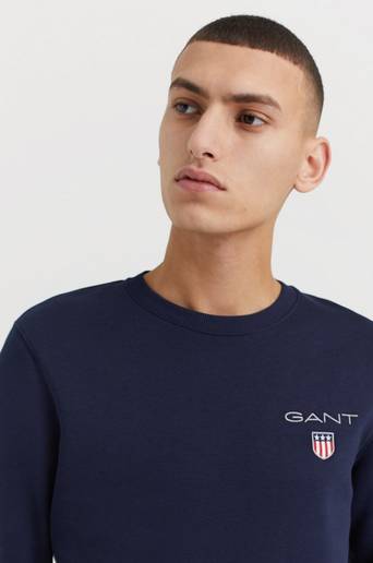 Gant Sweatshirt Medium Shield Crew Blå