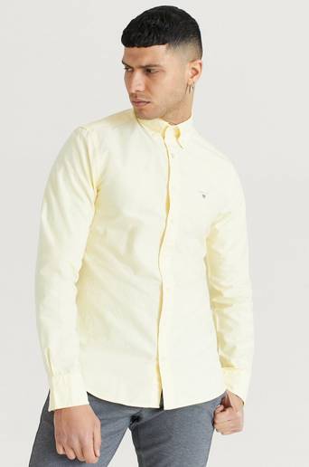 Gant SKJORTA The Oxford Shirt Slim BD Gul