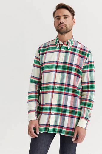 Tommy Hilfiger Skjorta Relaxed Blown Up Check Shirt Brun