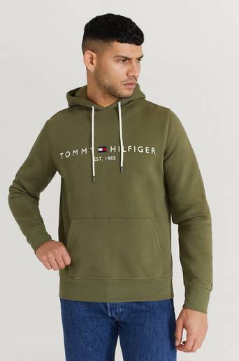 Tommy Hilfiger Hoodie Tommy Logo Hoody Grön