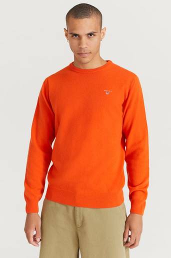 Gant Tröja Superfine Lambswool Crew Orange