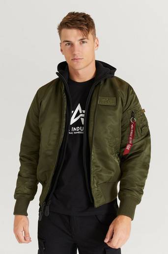 Alpha Industries JACKA MA-1 D-Tec Grön